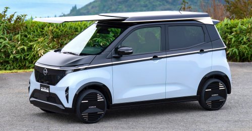 Nissan Sakura gets roof-mounted, extendable solar panel – concept provides 3,000 km of range annually