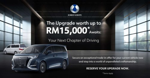 Trade up to a Denza D9 and get RM15k for your old car, plus a 22 kW AC charger and 6 years free service!