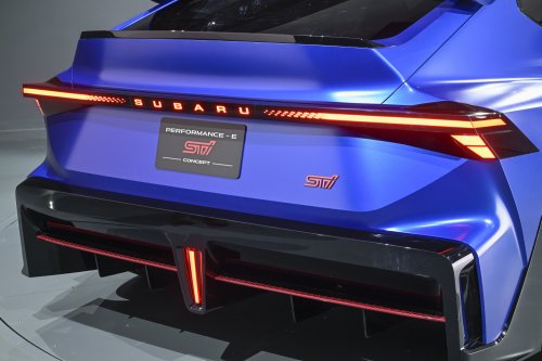 Subaru Performance-B and Performance-E STI concepts preview future petrol, electric WRX STIs