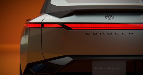 Toyota Corolla Concept – next-generation global sedan previewed with big glass, no central screen, EV option