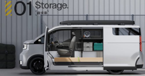 Toyota Hiace Concept previews next generation of commercial van with pillarless side, full-width display