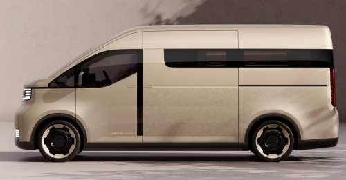 Toyota Hiace Concept previews next generation of commercial van with pillarless side, full-width display