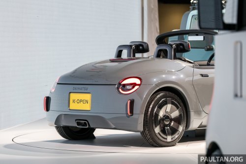 Daihatsu K-Open remains a kei car – drops larger size and 1.3L idea, but will be FR; Akio Toyoda to sign it off