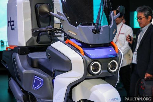 Yamaha unveils prototype alternate fuel vehicles and EVs at 2025 Japan Mobility Show in Tokyo
