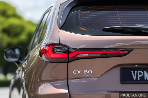 Mazda CX-80 2.5G PHEV AWD in Malaysia – three-row SUV, captain seats, 65 km NEDC EV range; RM297k