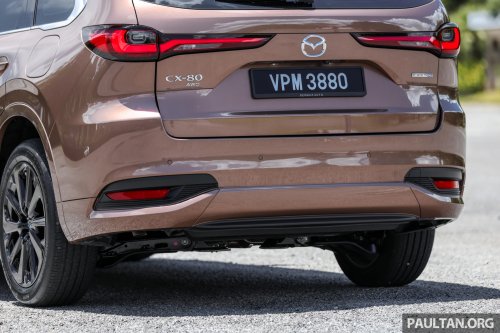 Mazda CX-80 2.5G PHEV AWD in Malaysia – three-row SUV, captain seats, 65 km NEDC EV range; RM297k