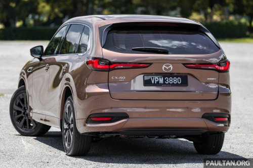 Mazda CX-80 2.5G PHEV AWD in Malaysia – three-row SUV, captain seats, 65 km NEDC EV range; RM297k