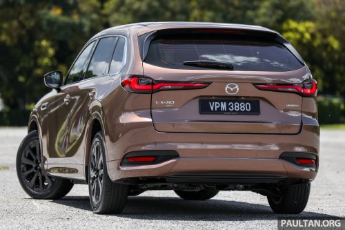 Mazda CX-80 2.5G PHEV AWD in Malaysia – three-row SUV, captain seats, 65 km NEDC EV range; RM297k