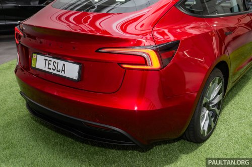 2026 Tesla Model 3 Long Range RWD in Malaysia – 750 km WLTP, indicator stalk, black badges, RM185k