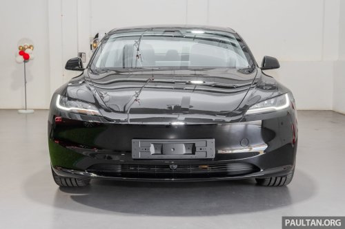 2026 Tesla Model 3 Long Range RWD in Malaysia – 750 km WLTP, indicator stalk, black badges, RM185k