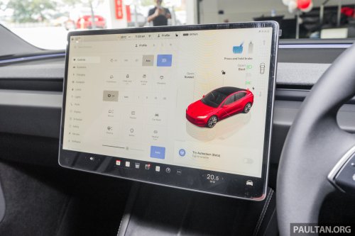 2026 Tesla Model 3 Long Range RWD in Malaysia – 750 km WLTP, indicator stalk, black badges, RM185k