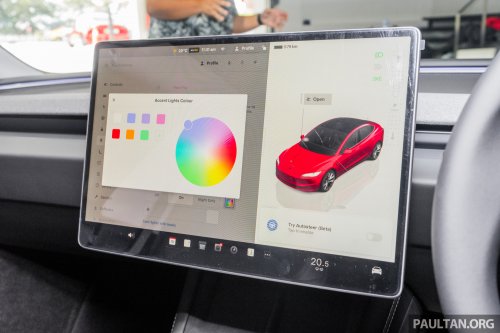 2026 Tesla Model 3 Long Range RWD in Malaysia – 750 km WLTP, indicator stalk, black badges, RM185k