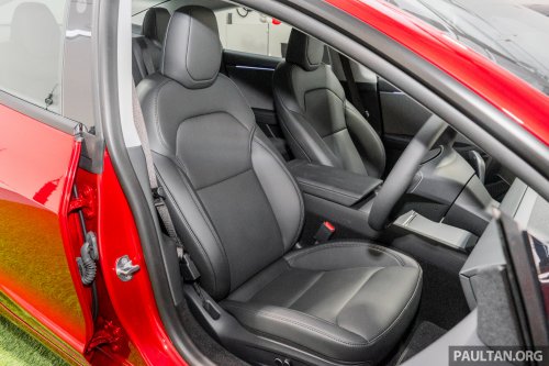 2026 Tesla Model 3 Long Range RWD in Malaysia – 750 km WLTP, indicator stalk, black badges, RM185k