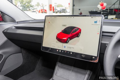 2026 Tesla Model 3 Long Range RWD in Malaysia – 750 km WLTP, indicator stalk, black badges, RM185k