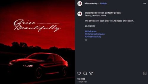 Alfa Romeo Malaysia teaser reveals Nov 20 launch date – Giulia sedan and Stelvio SUV for boutique ops