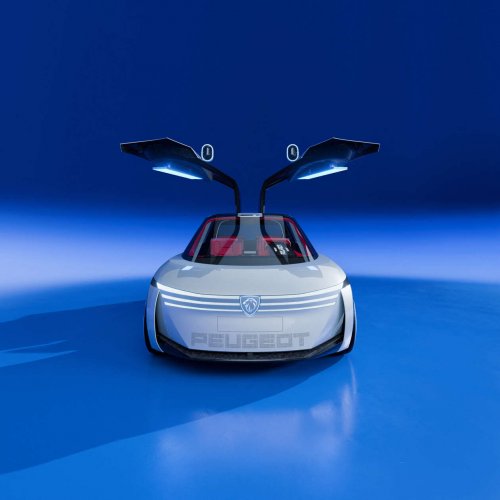 Peugeot Polygon concept shown with Hypersquare steering wheel, steer-by-wire; to feature on next 208?