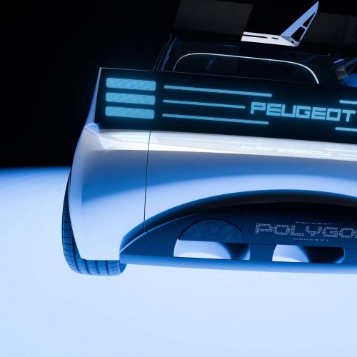Peugeot Polygon concept shown with Hypersquare steering wheel, steer-by-wire; to feature on next 208?