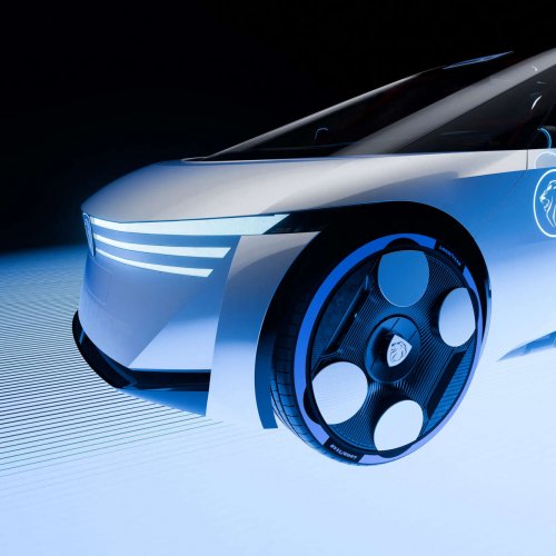 Peugeot Polygon concept shown with Hypersquare steering wheel, steer-by-wire; to feature on next 208?