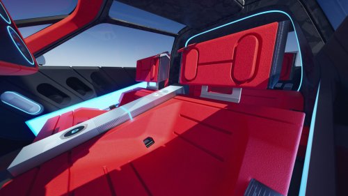 Peugeot Polygon concept shown with Hypersquare steering wheel, steer-by-wire; to feature on next 208?