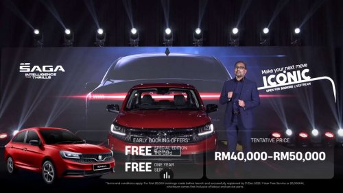 2026 Proton Saga MC3 official est price RM40k to RM50k – now open for booking, 1-year free service