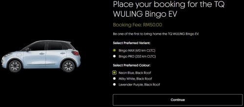 TQ Wuling Bingo open for booking in Malaysia – RM50 booking fee; 31.9 kWh Pro and 37.9 kWh Max variants