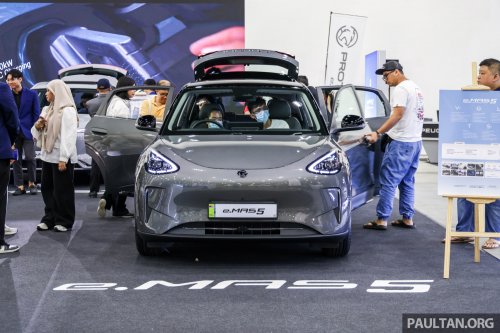 Proton eMas at ACE 2025 – eMas 5 Premium on display, RM70k for 325 km WLTP, test drives available