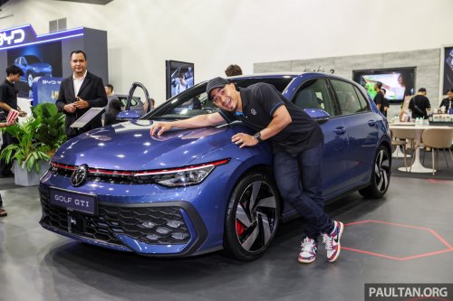Volkswagen Golf GTI, 1.5L eTSI R-Line facelifts at ACE 2025; guest appearance by Datuk Azizulhasni Awang
