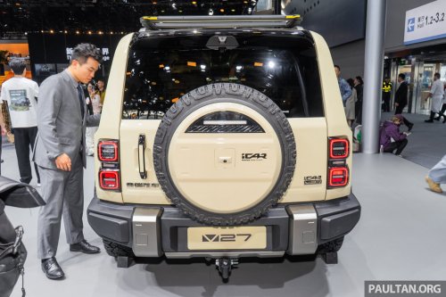 iCaur V27 debuts in Guangzhou – 5-seat D-segment REEV SUV with Land Cruiser styling, 200 km EV range