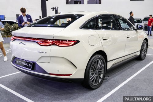 BYD Seal 6 EV in Ivory Gold at ACE 2025 – Premium only, same price at RM116,500; limited to 100 units