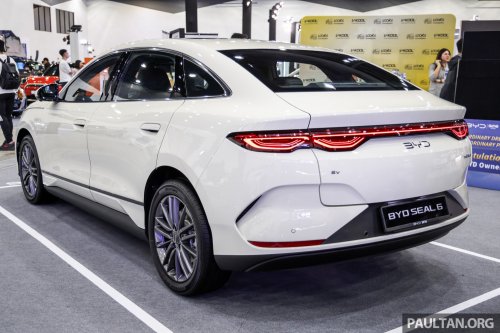 BYD Seal 6 EV in Ivory Gold at ACE 2025 – Premium only, same price at RM116,500; limited to 100 units