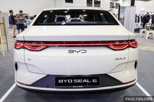 BYD Seal 6 EV in Ivory Gold at ACE 2025 – Premium only, same price at RM116,500; limited to 100 units