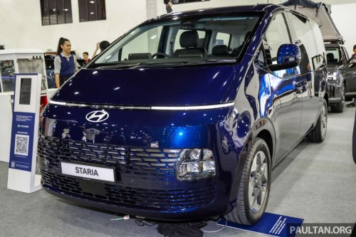 Hyundai Staria CKD in new Stormy Sea colour on show at ACE 2025 – RM180k-268k, same as CBU prices