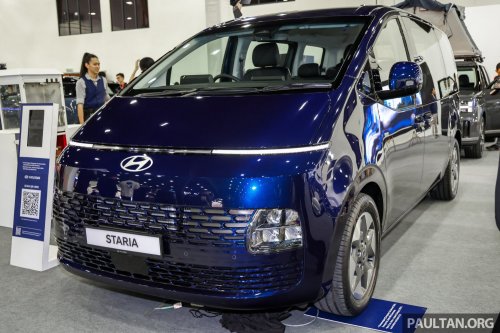 Hyundai Staria CKD in new Stormy Sea colour on show at ACE 2025 – RM180k-268k, same as CBU prices