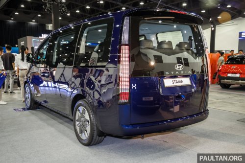 Hyundai Staria CKD in new Stormy Sea colour on show at ACE 2025 – RM180k-268k, same as CBU prices