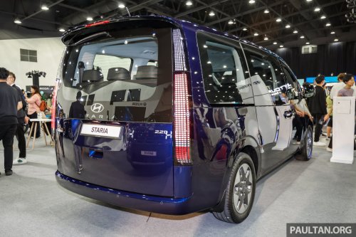 Hyundai Staria CKD in new Stormy Sea colour on show at ACE 2025 – RM180k-268k, same as CBU prices