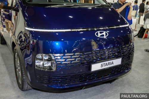 Hyundai Staria CKD in new Stormy Sea colour on show at ACE 2025 – RM180k-268k, same as CBU prices