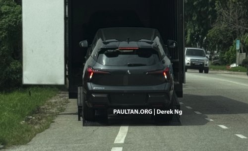 Mitsubishi Xforce spotted again in Malaysia on the back of a roving truck – nationwide tour until March 15