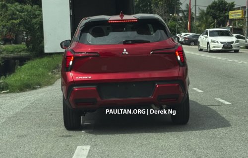 Mitsubishi Xforce spotted again in Malaysia on the back of a roving truck – nationwide tour until March 15
