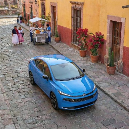 2026 Nissan Almera surfaces – new face, new tail, split headlamps, same side profile, more ADAS features?