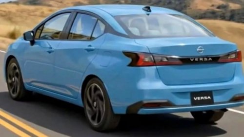 2026 Nissan Almera surfaces – new face, new tail, split headlamps, same side profile, more ADAS features?