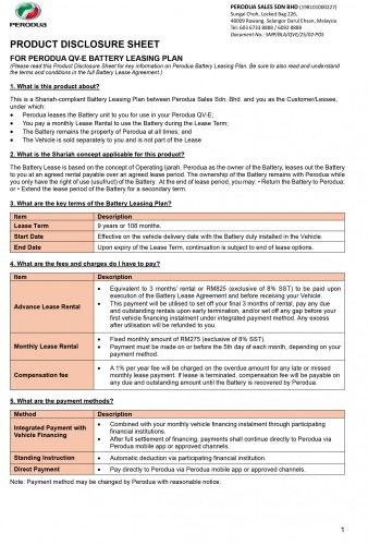 Perodua QV-E battery leasing – why BaaS, and how it guarantees future RV and ensures sustainability