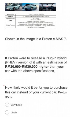 Proton eMas 7 PHEV survey sighted – plug-in hybrid version of SUV to be priced from RM130k to RM140k?