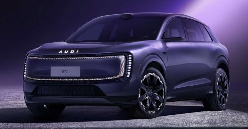 AUDI E7X shown ahead of public debut at Auto China 2026 in Beijing – large electric SUV with up to 680 PS