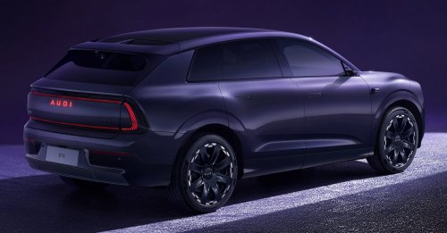 AUDI E7X shown ahead of public debut at Auto China 2026 in Beijing – large electric SUV with up to 680 PS