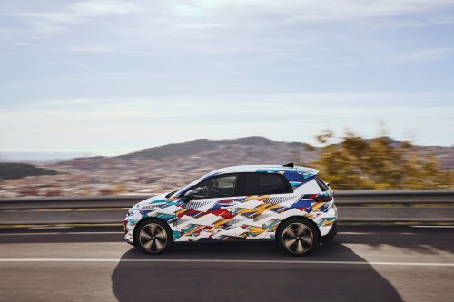 2026 Volkswagen ID. Polo cabin shown – EV hatchback brings back wider use of buttons for key functions