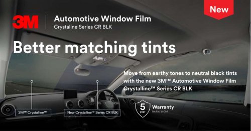 3M Automotive Window Film Crystalline Series CR BLK – deeper black, more heat rejection and durability