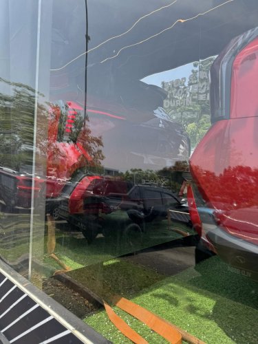 Mitsubishi Xforce spotted again in Malaysia on the back of a roving truck – nationwide tour until March 15