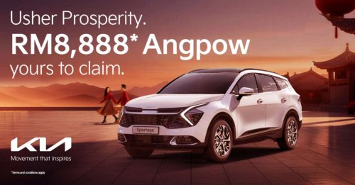 Receive a big RM8,888 ang pow this CNY when you purchase a Kia Sportage between February 11-15, 2026
