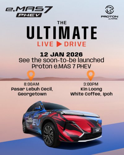Proton eMas 7 PHEV teaser – “dual-powered EV” to do Penang – JB – Shah Alam 1,000 km drive livestream