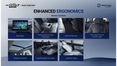 Proton eMas 7 PHEV open for booking – 3 variants, 2 battery choices, up to 996 km WLTP, RM110k-130k est